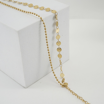 ZOGxiN женска глезенна гривна — геометричен дизайн, ZF371G, Дънгуан, Гуандонг, персонализируемо