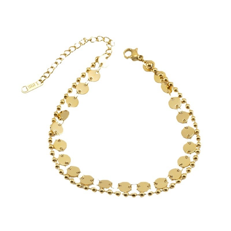 ZOGxiN женска глезенна гривна — геометричен дизайн, ZF371G, Дънгуан, Гуандонг, персонализируемо