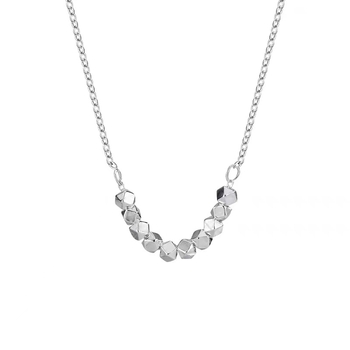 S925 sterling srebrna dvostruko rotirajuća ankleta za gležanj, geometrijski dizajn, korejski stil, 2,1 g