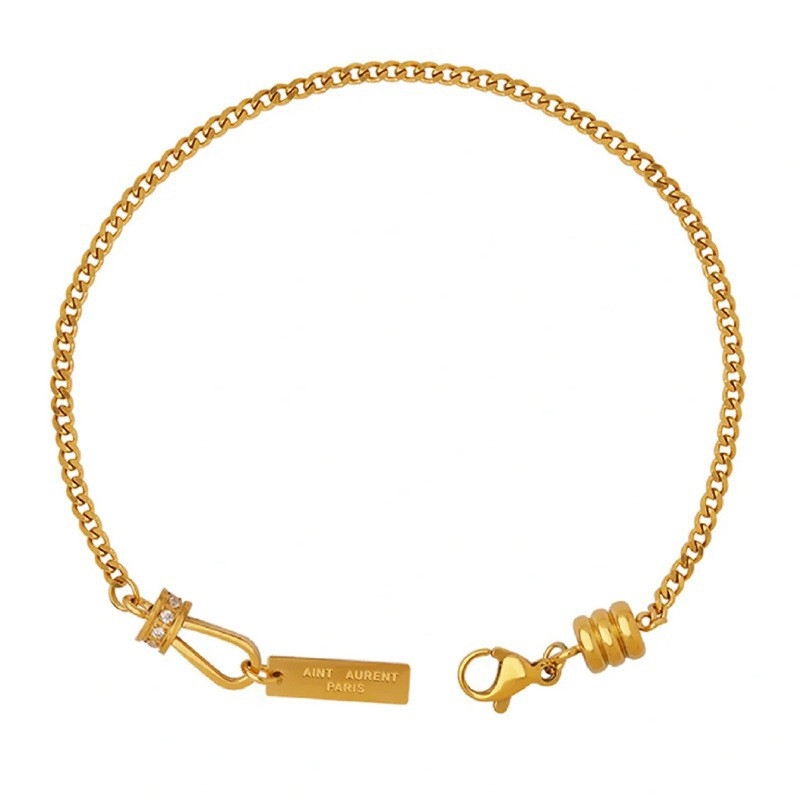 Brățară de gleznă – stil exotic pentru femei – formă geometrică – placare cu aur cu pietre artificiale – Iarna 2022