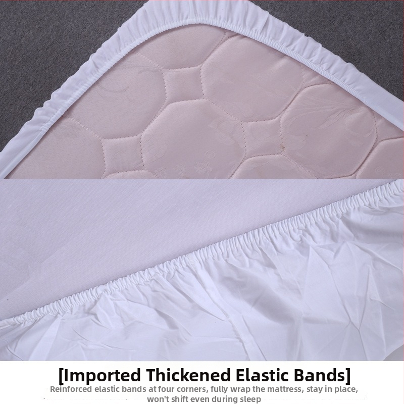 Hotel gumis lepedő – satin szövésű poliészter, csíkos minta, reaktív színezés