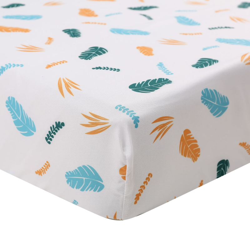 Cearșaf cu elastic pentru saltea, model desen animat, material fibre chimice, țesătură Jet, imprimare și vopsire