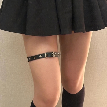 Prsten za stopalo s kožnim remenom za nogu, geometrijski stil, marka YIWEI STUDIO, model XL1432