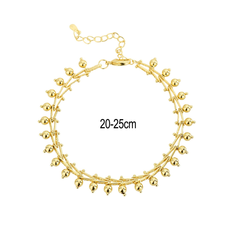 Ženski anklet s okruglim perlicama i resom, egzotičan stil, euro-američki dizajn