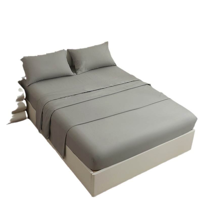 Hotel stil četverodijelni set posteljine od poliestera s brušenim završnim slojem: navlaka za pokrivač, plahte s gumom i dvije navlake za jastuke