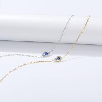 Narukvica od srebra 925 s mikro pavé cirkonima, dizajn Đavolje oko – geometrijski stil, težina 1,60 g