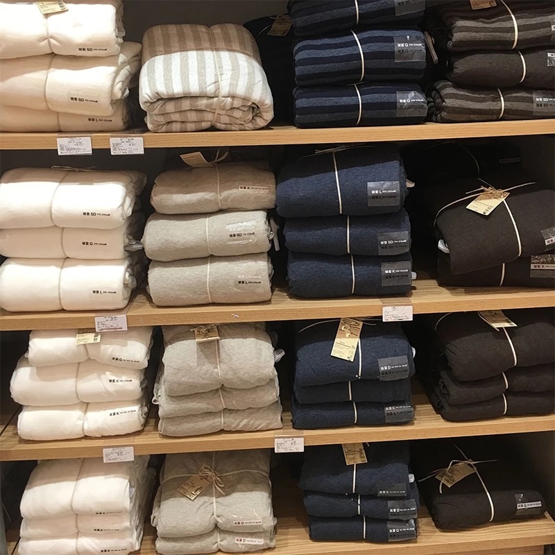 Dryžiais mezgimo medvilninis antklodės užvalkalas, 40s siūlai, reaktyvus dažymas, japonų stilius