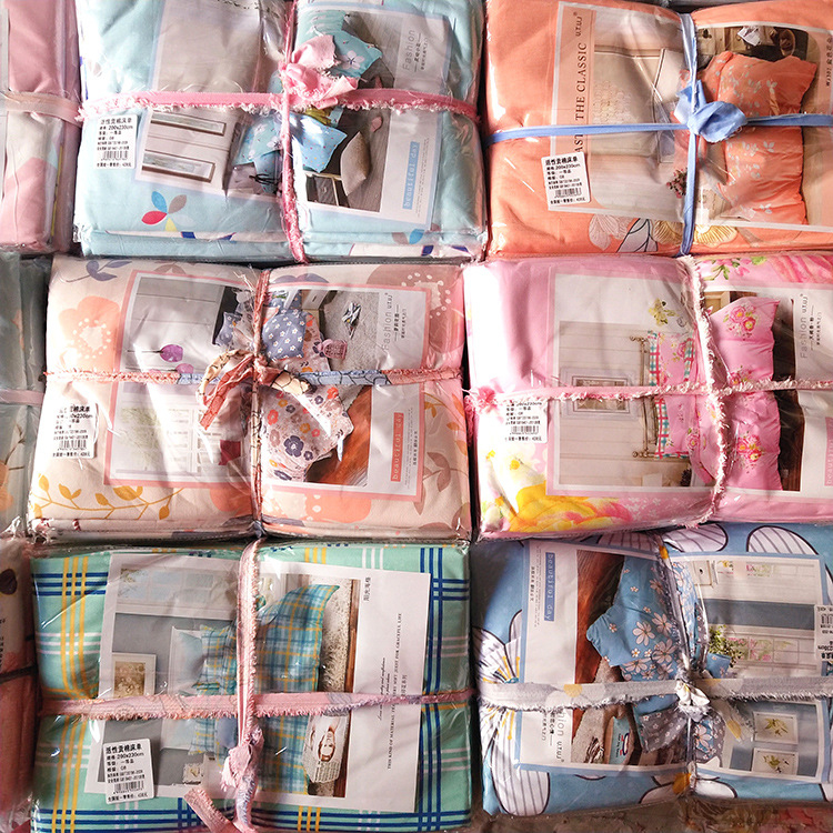 Tribute medvilnės twill patalynės komplektas su gėlėtiniu raštu, pusiau reaktyvus spausdinimas ir dažymas