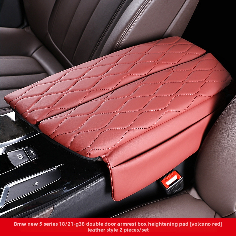 Pad de înălțare din piele pentru cotiera BMW 18-23 Seria 5 6GT | Capac central pentru depozitare | Hui Li, Guangzhou