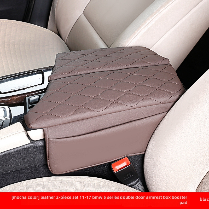 Pad de înălțare din piele pentru cotiera BMW 18-23 Seria 5 6GT | Capac central pentru depozitare | Hui Li, Guangzhou