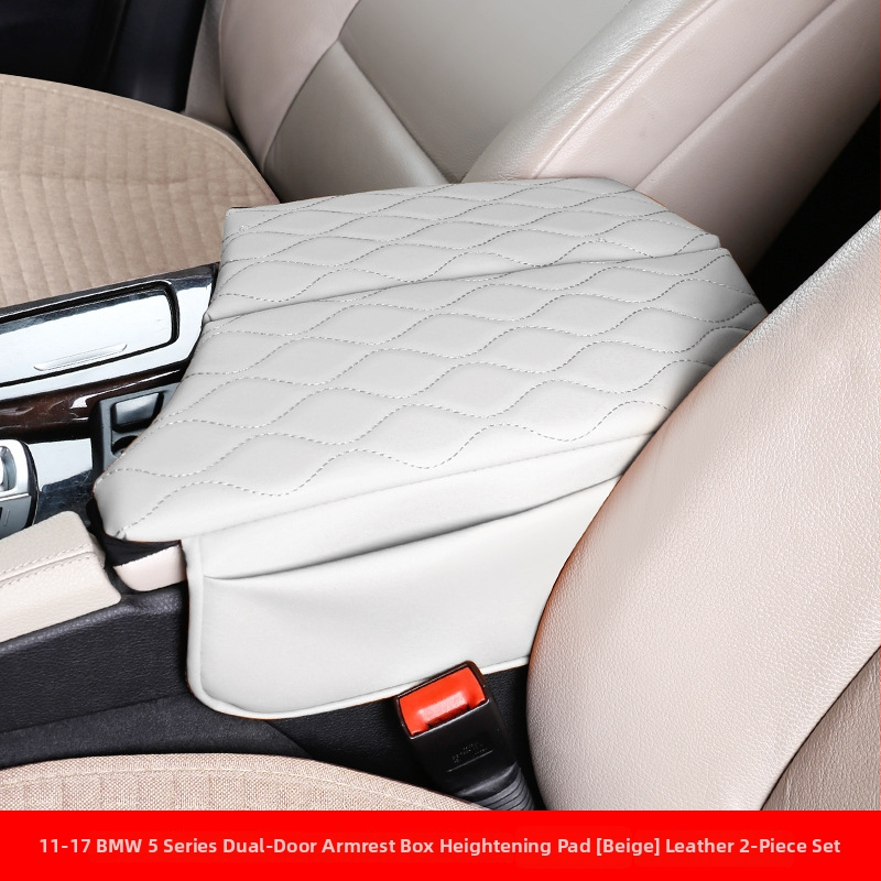 Pad de înălțare din piele pentru cotiera BMW 18-23 Seria 5 6GT | Capac central pentru depozitare | Hui Li, Guangzhou