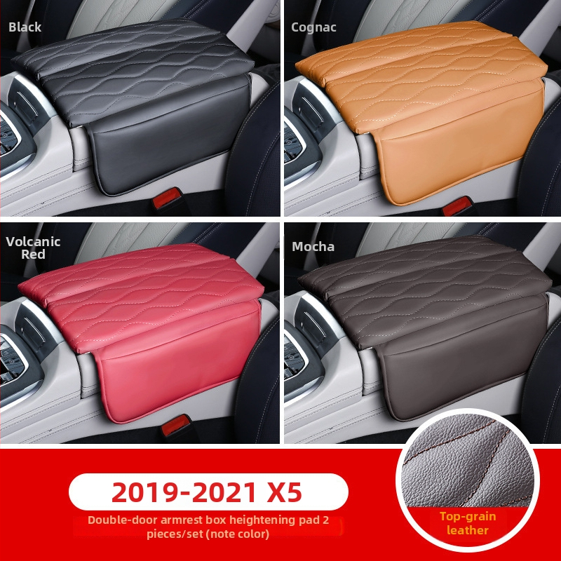 Pad de înălțare din piele pentru cotiera BMW 18-23 Seria 5 6GT | Capac central pentru depozitare | Hui Li, Guangzhou