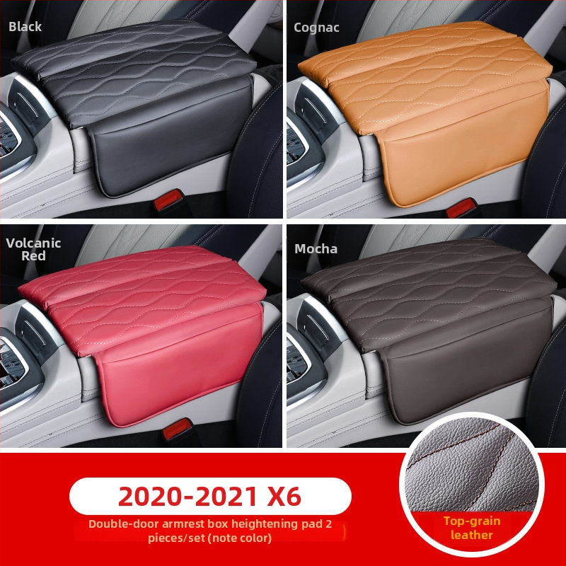 Pad de înălțare din piele pentru cotiera BMW 18-23 Seria 5 6GT | Capac central pentru depozitare | Hui Li, Guangzhou