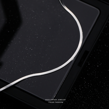 Brățară de gleznă din argint S925 - stil coreean, design geometric, personalizabil