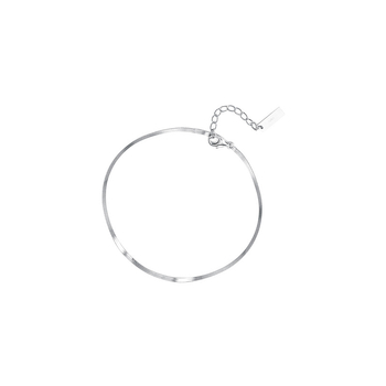 Brățară de gleznă din argint S925 - stil coreean, design geometric, personalizabil