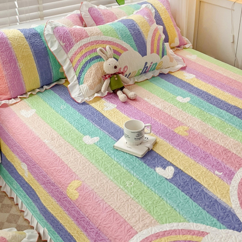 Lova paklodžių komplektas (3 dalių) su animaciniu motyvu, twill audinys, reaktyvus spausdinimas