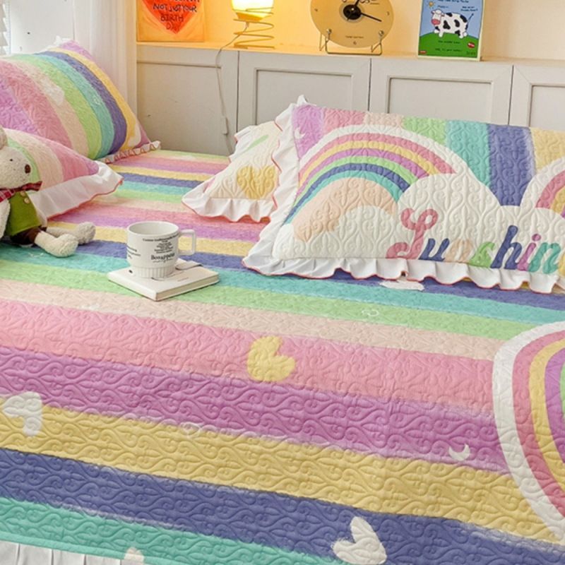 Lova paklodžių komplektas (3 dalių) su animaciniu motyvu, twill audinys, reaktyvus spausdinimas