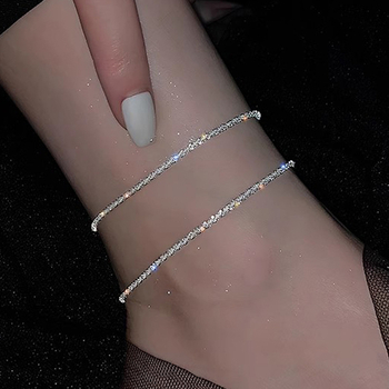 Nooxian rézből készült bokapánt, női geometriai dizájn, nyár 2024