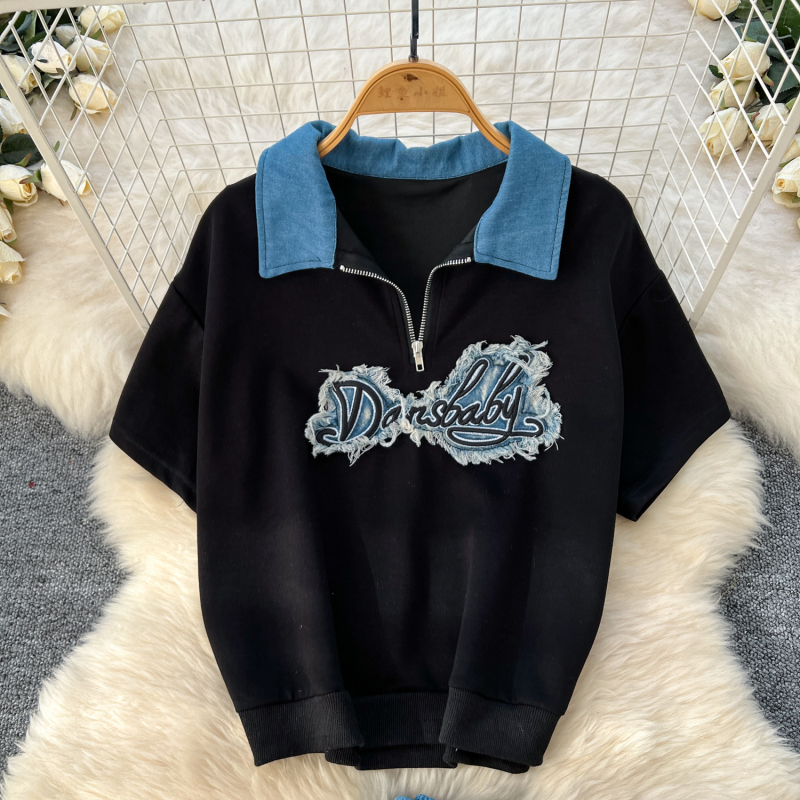 Női nyári nadrágkosztüm 2025, poliészter, 90–95% poliészter, ¾ ujjak, egyszínű minta, casual stílus