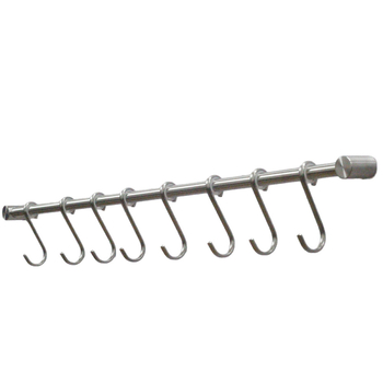 Zirconia GDPG007 Κρεμάστρα κουζίνας τοίχου με μετακινούμενο ράβδο από ανοξείδωτο ατσάλι 304, μοντέρνο μίνιμαλ στυλ