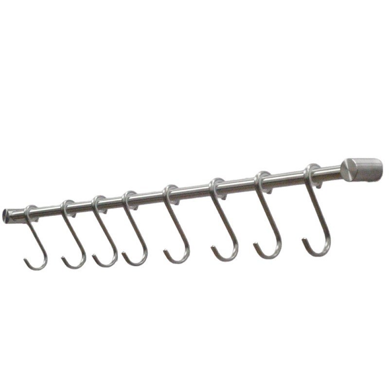 Zirconia GDPG007 Κρεμάστρα κουζίνας τοίχου με μετακινούμενο ράβδο από ανοξείδωτο ατσάλι 304, μοντέρνο μίνιμαλ στυλ