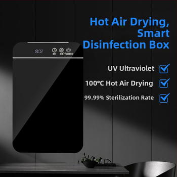 Automaatne söögipulkade sterilisaator, minimalistlik stiil, UV kiire kuivatamine, seinale paigaldatav, plastikust korpus