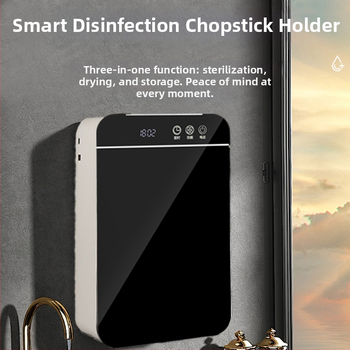 Automaatne söögipulkade sterilisaator, minimalistlik stiil, UV kiire kuivatamine, seinale paigaldatav, plastikust korpus