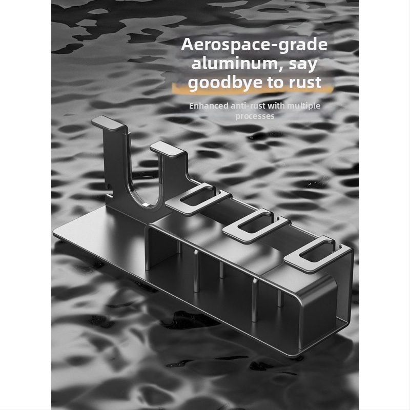 Zobu birstes turētājs ar bez urbuma uzstādīšanu, metāla, citi stiprinājuma veidi, iepakojums 50