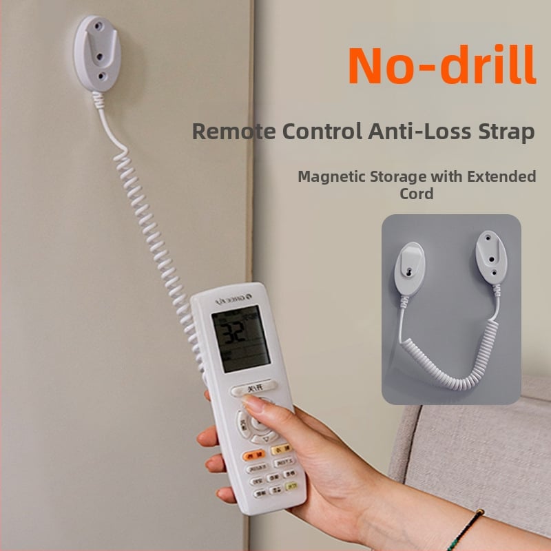 Seinaline kaugjuhtimispultide hoidik — magnetkinnitus, vargusvastane kinnitusrihm, turvaline säilitamine; kaasaegne minimalistlik stiil