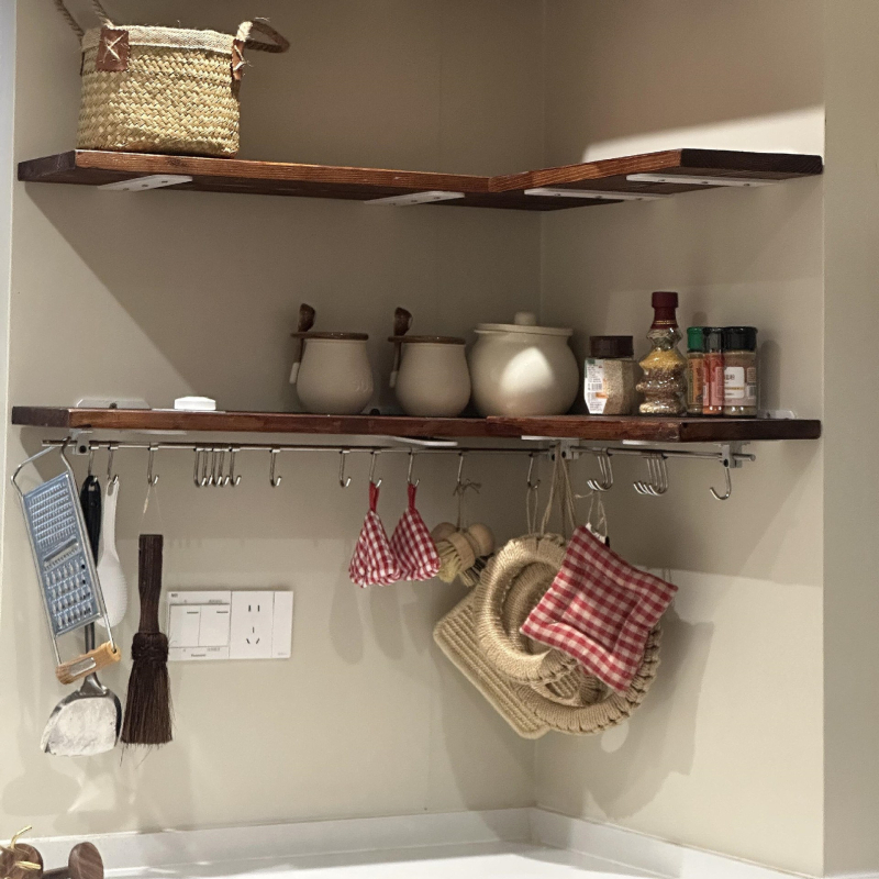 Konyhai eszközök rendezője falra szerelhető, szénacél, szerelés nélkül (Szénacél; Falra szerelhető; Szerelés nélkül)