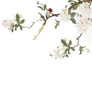 Πίνακας φόντου από τεχνητό δέρμα — Νέος κινεζικός στυλ κεντημένος τοπίο μούραλ, σκηνή με μελάνι για σαλόνι, τηλεόραση, καναπέ και κομοδίνο, Jinying