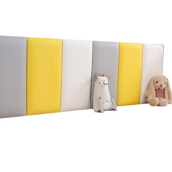 Ágy melletti puha párnázott önillesztős falpanel szállodákhoz — műbőr anyag, modern letisztult stílus, egyszínű mintázat, hálószoba, dolgozószoba, kültér, erkély, kereskedelmi létesítmények