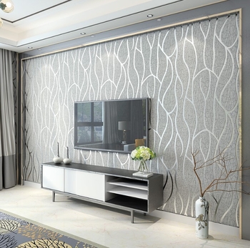 Tapeta – 3D prugasta tekstura jelenske kože s baršunom, netkani materijal, moderni minimalistički stil