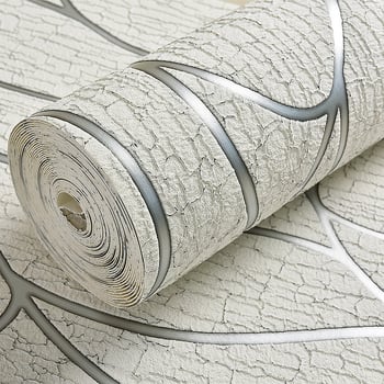 Tapeta – 3D prugasta tekstura jelenske kože s baršunom, netkani materijal, moderni minimalistički stil