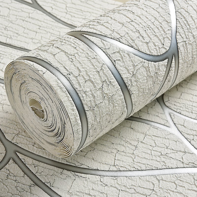 Tapeta – 3D prugasta tekstura jelenske kože s baršunom, netkani materijal, moderni minimalistički stil