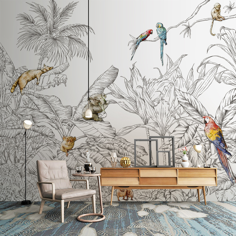 Meiyi μεταξωτή ταπετσαρία τοίχου — ανθεκτική στην υγρασία, νέος κινέζικος στυλ, μοτίβο διακόσμησης, premium