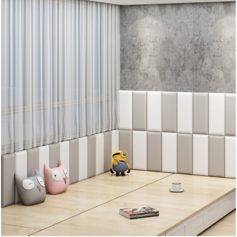 3D párnázott beltéri falpanel – alap bőrszivacs, mediterrán stílus, Yangbang, alkalmas nappalira, hálószobára, dolgozószobára