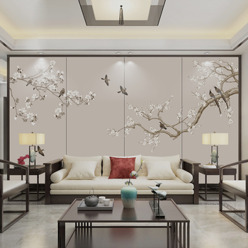 Dekk dekoratív fali panel – Új kínai stílus, táj hímzés, műbőr, Gold Balance márka