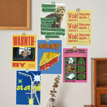 Fali matrica – Amerikai retro magazin téma, mintázat 69850, anyag: selyemvirág, 2 darabos készlet, nappaliba, stílus: tükörhatású