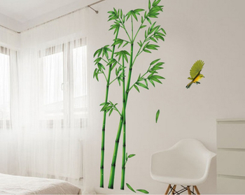 Стенно пано с модел бамбук, PVC, водоустойчиво, антибактериално, 2 части, за дневна