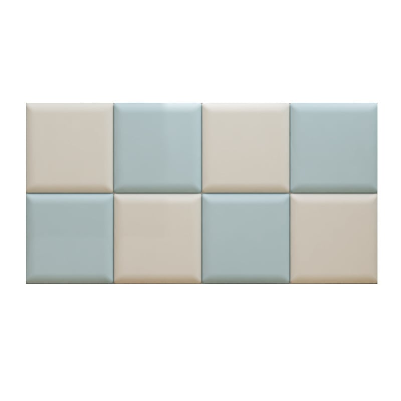 Антиударна PU кожена стенна защита за детска стая – самозалепваща водоустойчива стенна подложка, едно парче; подходяща за дневна, спалня и офис; модерен минимализъм, триизмерен дизайн; Yangbang