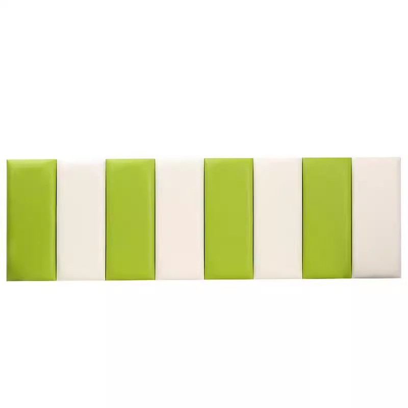 Valódi bőr antiütközés falvédő ovodai oszlophoz tatami környezetben, modern egyszerű stílus, egyszínű mintázat, vastag puha töltés