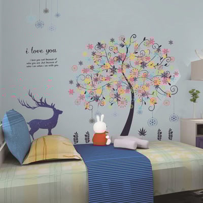 Vandeniui atsparus PVC sieninis lipdukas, modelis 60682086, 1vnt, skirtas svetainei ir miegamajam, atsparus nešvarumams ir dekoratyvus