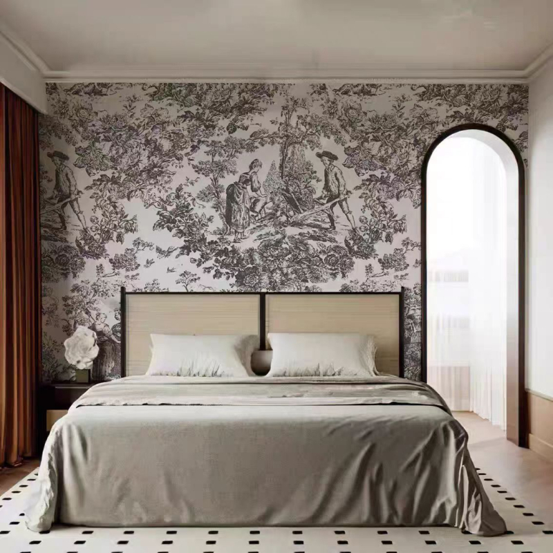 Tapet pentru perete Orange art mural — anti-murdărire, fibră sintetică, stil simplu și modern, produs premium