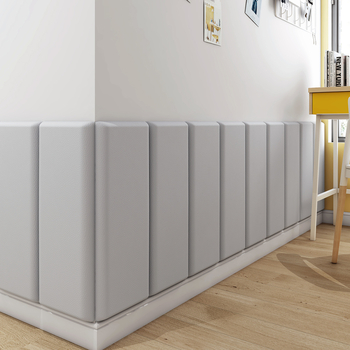 Gyerekek szobájába tervezett fejtámla falpanel — háromdimenziós puha párnázat falra, műbőr, modern minimalist design, testreszabható, Yangbang