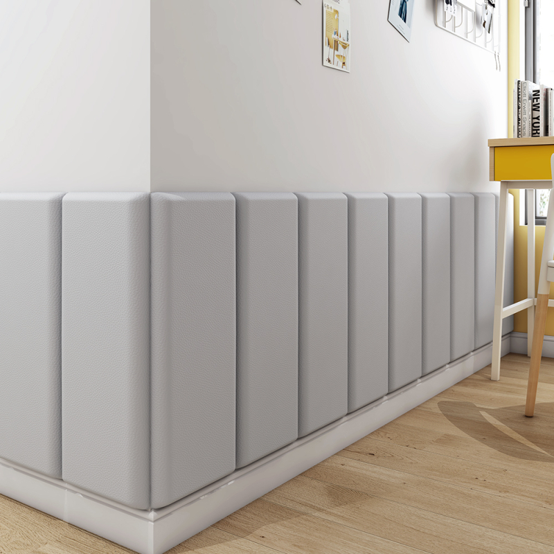 Gyerekek szobájába tervezett fejtámla falpanel — háromdimenziós puha párnázat falra, műbőr, modern minimalist design, testreszabható, Yangbang