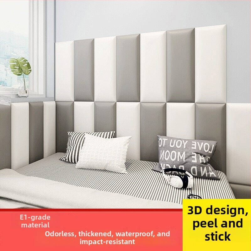 Mīksts sienas aizsargs bērnu istabai, anti šoku aizsargs ar pašlīmējošu aizmuguri, mūsdienīgs minimālisma stils, vienkrāsains raksts, Bang zīmols, piemērots dzīvojamai istabai, guļamistabai un studijai