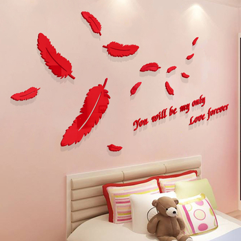 Akrilo sienų lipdukas – atsparus vandeniui 3D dekoras, paprastas ir modernus stilius, modelis 845450197