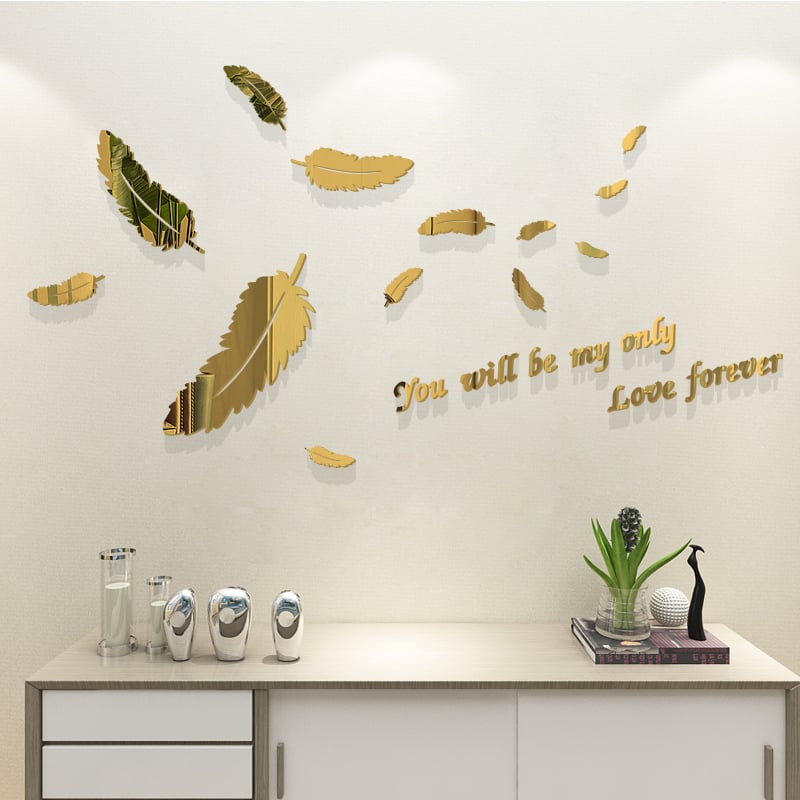 Akrilo sienų lipdukas – atsparus vandeniui 3D dekoras, paprastas ir modernus stilius, modelis 845450197