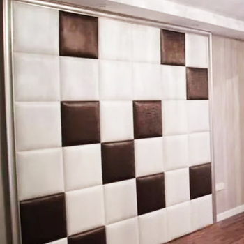 Fejtámla falpanel – bőr, hab és alaplemez, modern minimalist stílus, egyszínű minta, puha bevonat a háttérhez